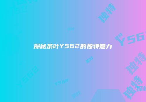 探秘茶叶Y562的独特魅力