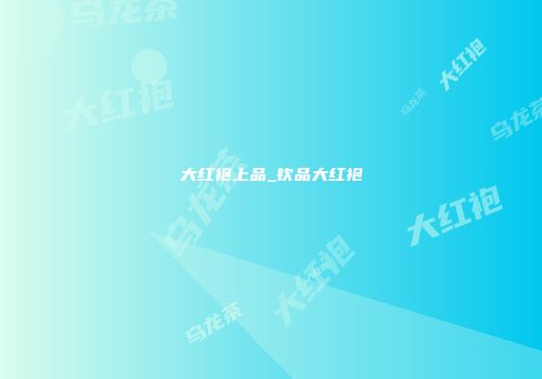 大红袍上品_钦品大红袍