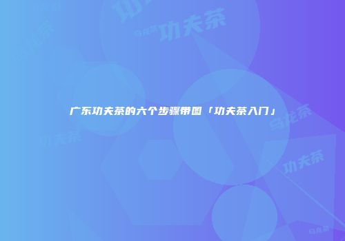 广东功夫茶的六个步骤带图「功夫茶入门」
