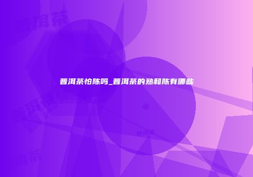普洱茶怕陈吗_普洱茶的熟和陈有哪些