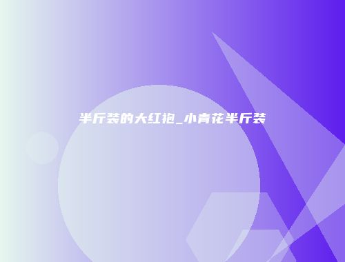 半斤装的大红袍_小青花半斤装