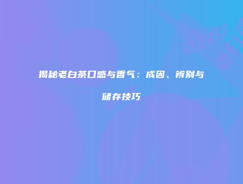 揭秘老白茶口感与香气：成因、辨别与储存技巧