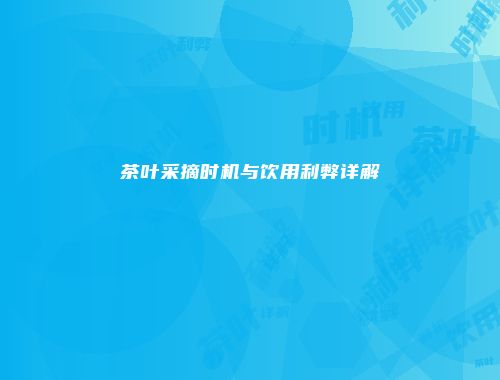 茶叶采摘时机与饮用利弊详解