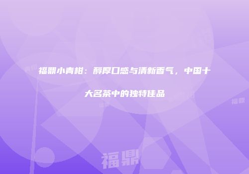 福鼎小青柑：醇厚口感与清新香气，中国十大名茶中的独特佳品