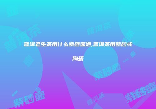 普洱老生茶用什么紫砂壶泡,普洱茶用紫砂或陶瓷