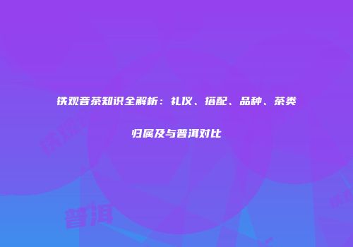 铁观音茶知识全解析：礼仪、搭配、品种、茶类归属及与普洱对比