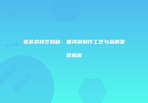 老茶农技艺揭秘：普洱茶制作工艺与品质鉴赏指南