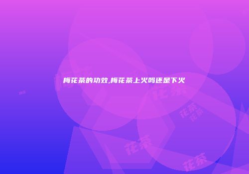 梅花茶的功效,梅花茶上火吗还是下火