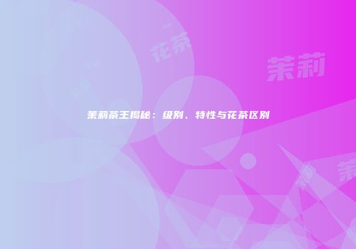 茉莉茶王揭秘：级别、特性与花茶区别