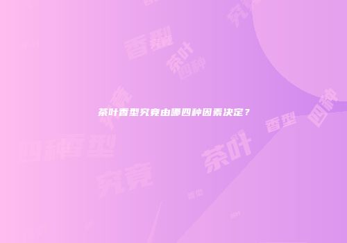 茶叶香型究竟由哪四种因素决定？