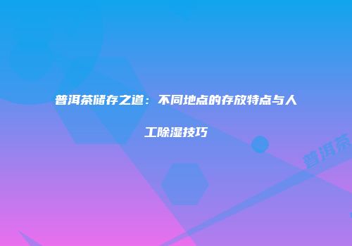 普洱茶储存之道：不同地点的存放特点与人工除湿技巧