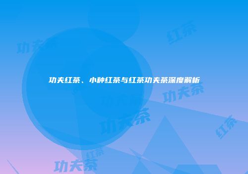 功夫红茶、小种红茶与红茶功夫茶深度解析