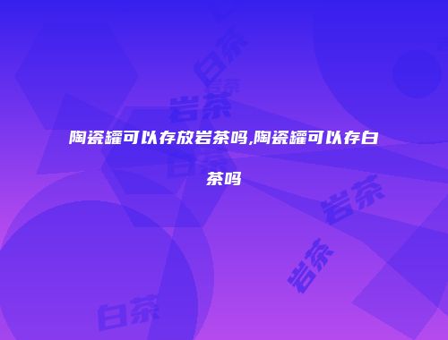 陶瓷罐可以存放岩茶吗,陶瓷罐可以存白茶吗