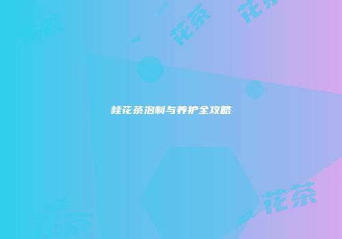 桂花茶泡制与养护全攻略