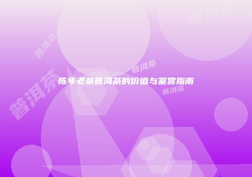 陈年老茶普洱茶的价值与鉴赏指南