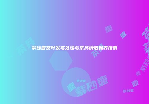 紫砂壶茶叶发霉处理与茶具清洁保养指南