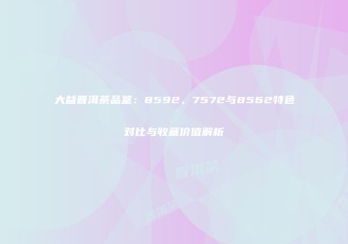 大益普洱茶品鉴：8592、7572与8562特色对比与收藏价值解析