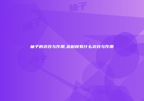 柚子的功效与作用,茶树枝有什么功效与作用