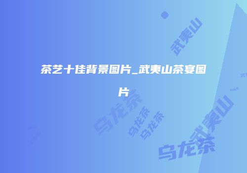 茶艺十佳背景图片_武夷山茶宴图片