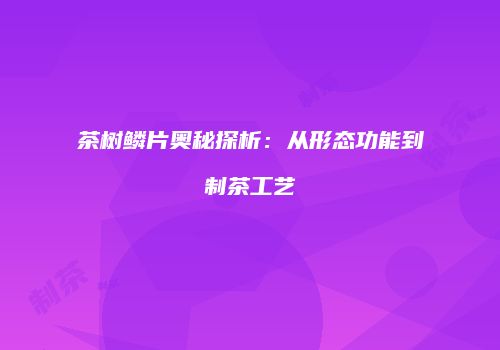 茶树鳞片奥秘探析：从形态功能到制茶工艺