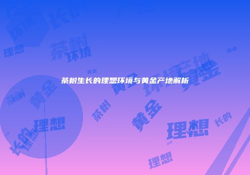 茶树生长的理想环境与黄金产地解析