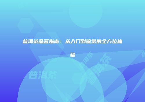 普洱茶品茗指南：从入门到鉴赏的全方位体验