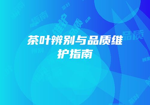 茶叶辨别与品质维护指南