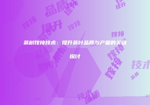 茶树嫁接技术：提升茶叶品质与产量的关键探讨