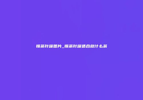 锡茶叶罐图片_锡茶叶罐适合放什么茶