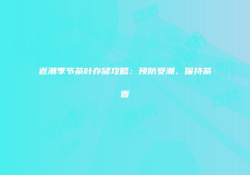 返潮季节茶叶存储攻略：预防受潮、保持茶香