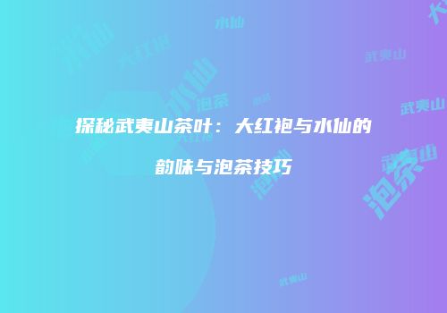 探秘武夷山茶叶：大红袍与水仙的韵味与泡茶技巧
