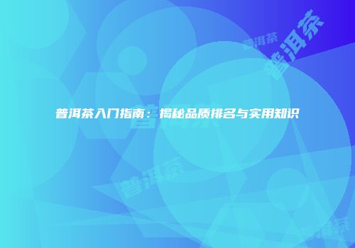 普洱茶入门指南：揭秘品质排名与实用知识