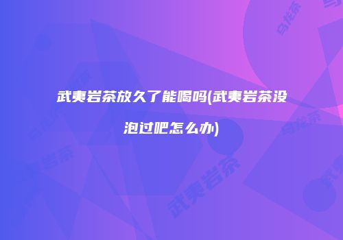 武夷岩茶放久了能喝吗(武夷岩茶没泡过吧怎么办)