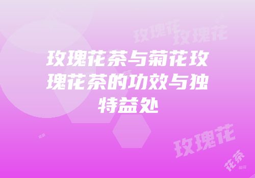 玫瑰花茶与菊花玫瑰花茶的功效与独特益处