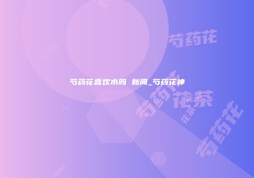 芍药花喜欢水吗 新闻_芍药花神