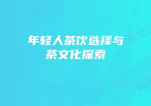 年轻人茶饮选择与茶文化探索