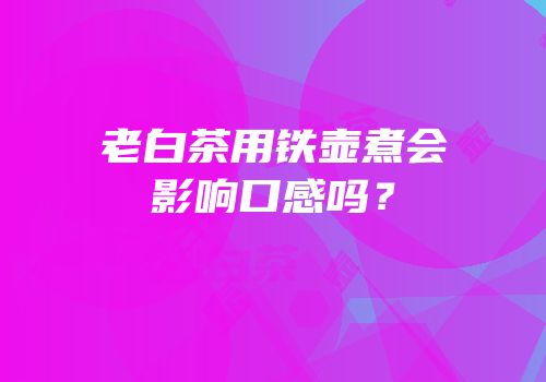 老白茶用铁壶煮会影响口感吗？