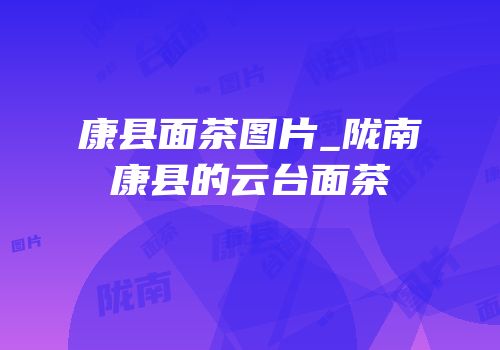 康县面茶图片_陇南康县的云台面茶