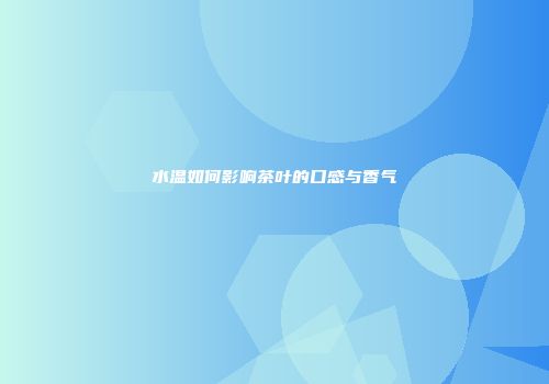 水温如何影响茶叶的口感与香气