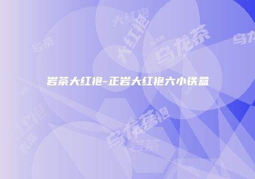 岩茶大红袍-正岩大红袍六小铁盒