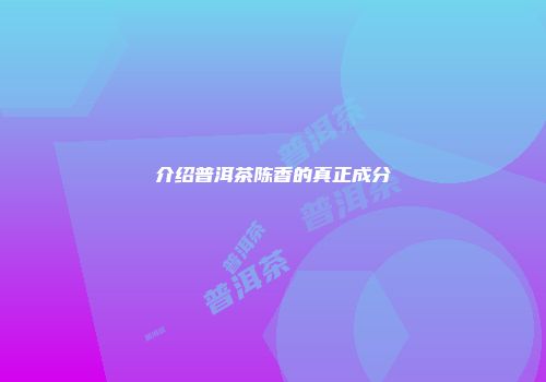 介绍普洱茶陈香的真正成分