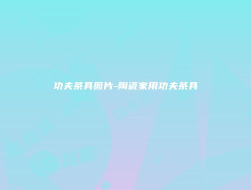 功夫茶具图片-陶瓷家用功夫茶具