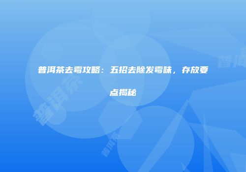 普洱茶去霉攻略：五招去除发霉味，存放要点揭秘