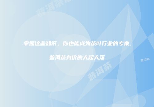 掌握这些知识，你也能成为茶叶行业的专家,普洱茶身价的大起大落