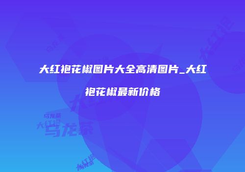 大红袍花椒图片大全高清图片_大红袍花椒最新价格