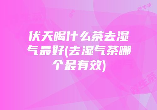 伏天喝什么茶去湿气最好(去湿气茶哪个最有效)
