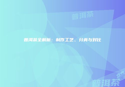 普洱茶全解析：制作工艺、分类与对比