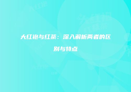 大红袍与红茶：深入解析两者的区别与特点