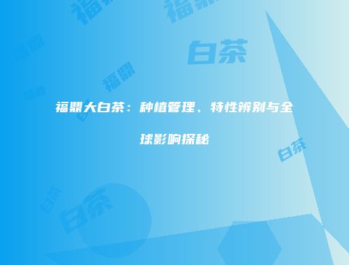 福鼎大白茶：种植管理、特性辨别与全球影响探秘
