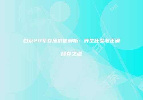 白茶20年存放价值解析：养生佳品与正确储存之道
